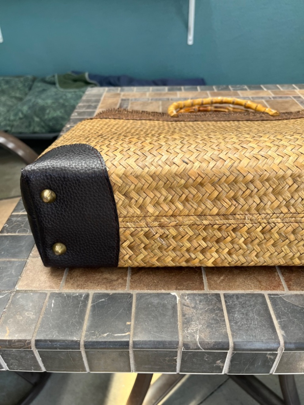 Amanpurl Handwoven Seagrass Tote  Oversized  Excellent Condition  Like New - Picture 10 of 14